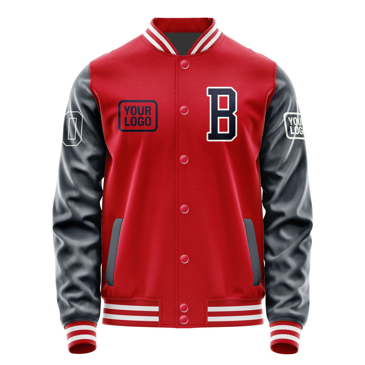 Custom Red Navy Jacket JA141411141818111118