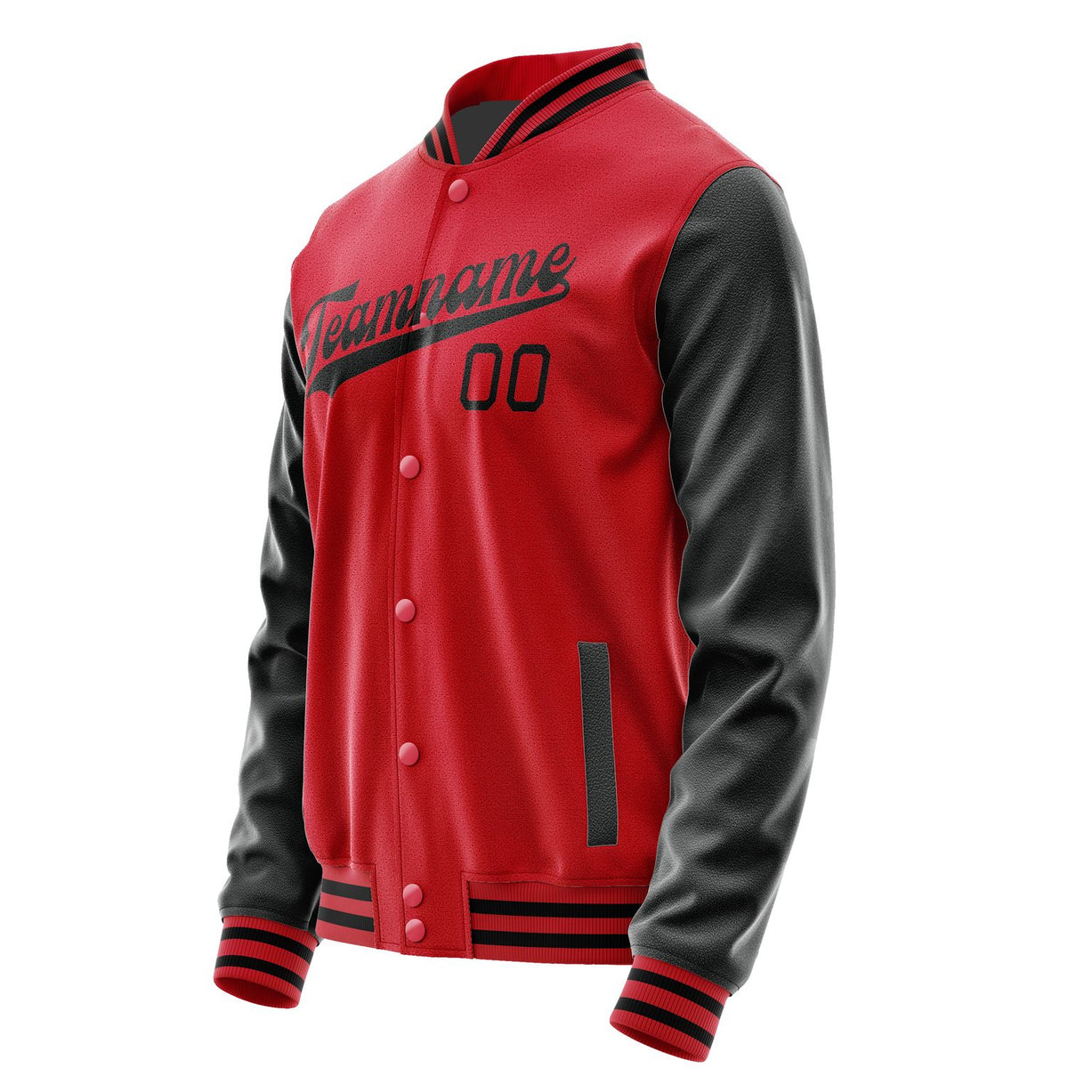 Custom Red Black Jacket JA1414171417B31717