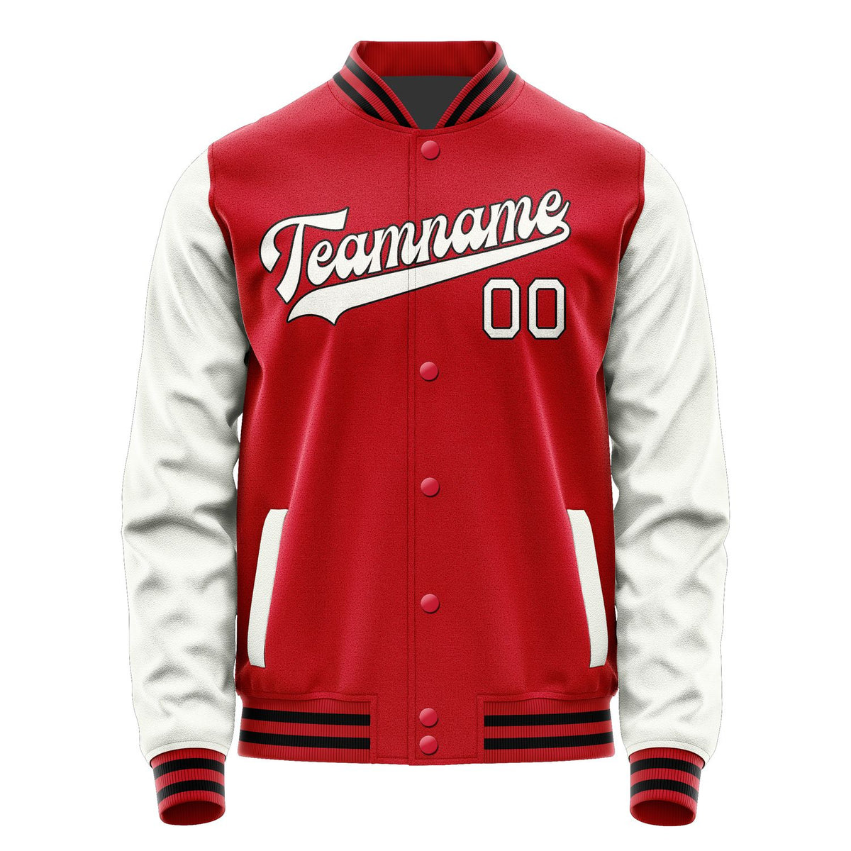 Custom Red White Jacket JA1414181417B31718