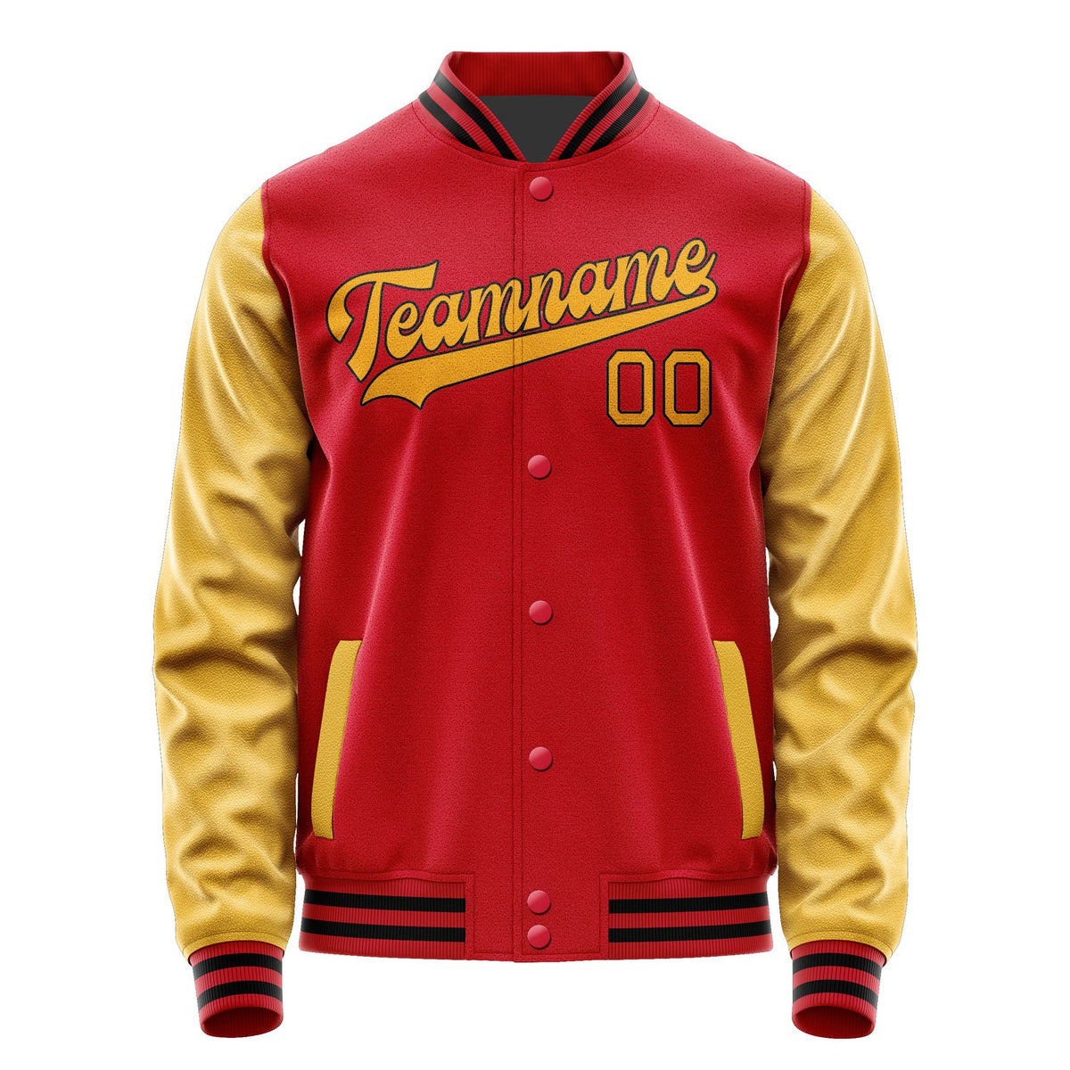 Custom Red Yellow Jacket JA1414191417B31719