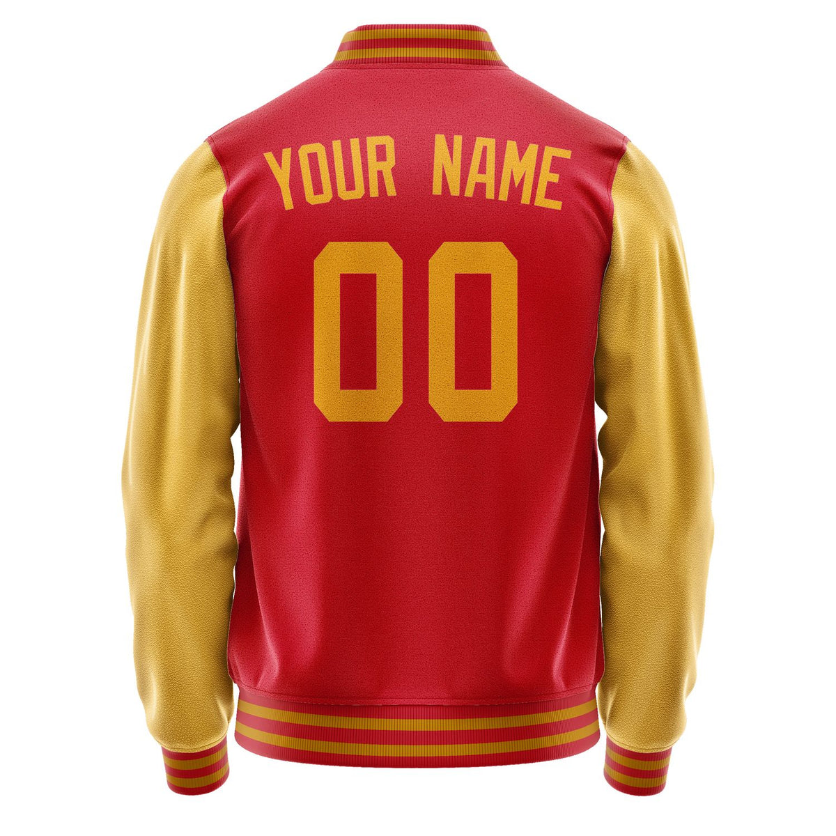 Custom Red Yellow Jacket JA1414191419B31919