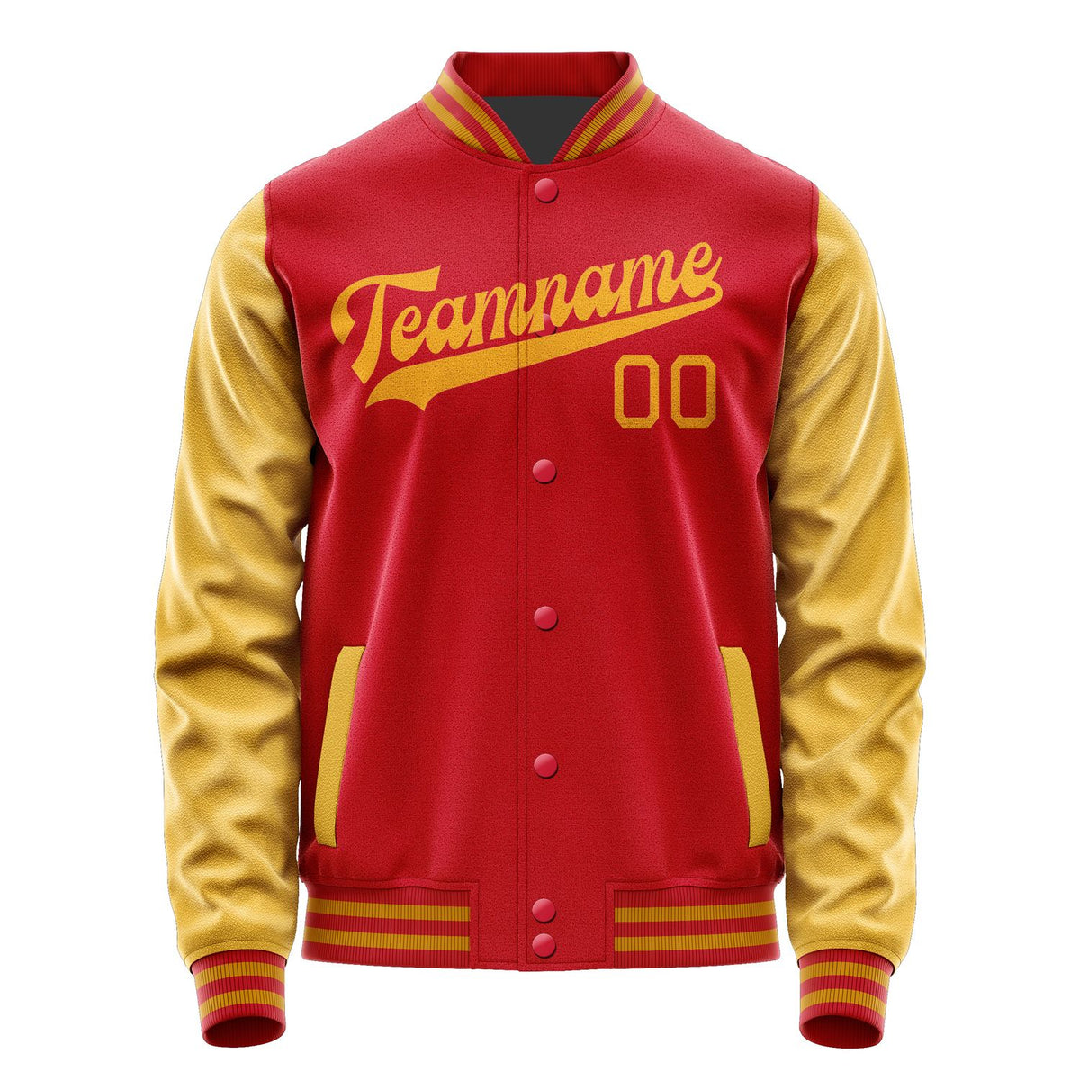 Custom Red Yellow Jacket JA1414191419B31919