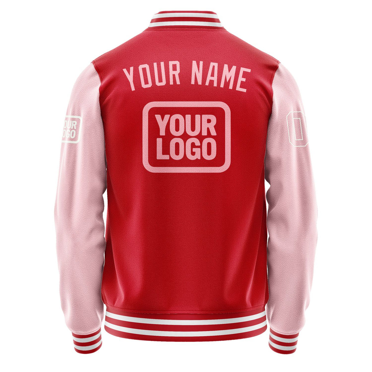 Custom Red Light Pink Jacket JA141421141818212118