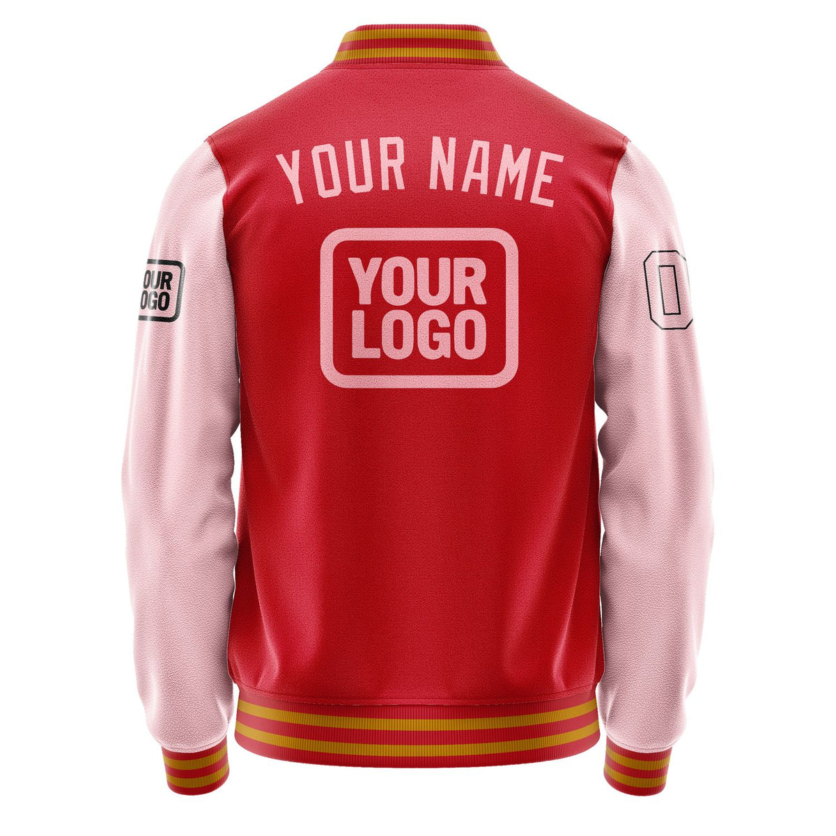 Custom Red Light Pink Jacket JA141421141917212117