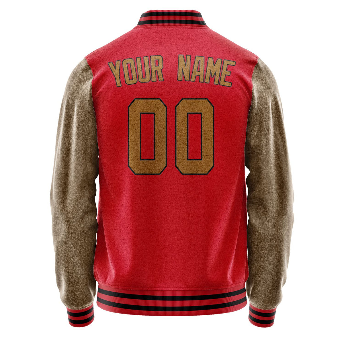 Custom Red Khaki Jacket JA1414221417B31722