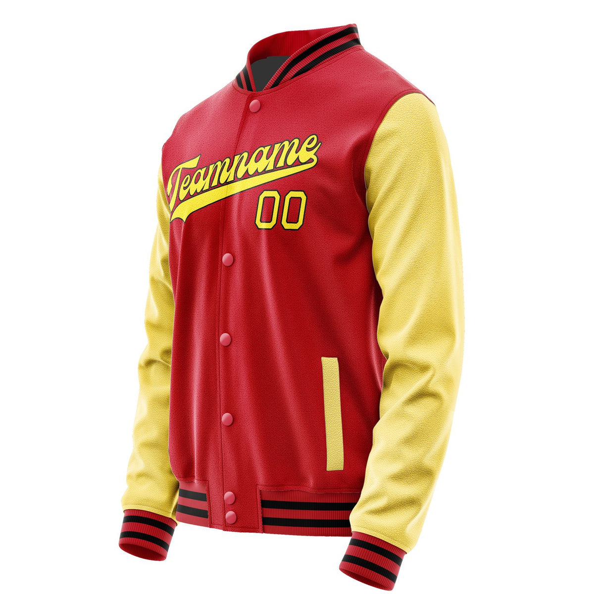 Custom Red Light Yellow Jacket JA1414261417B31726