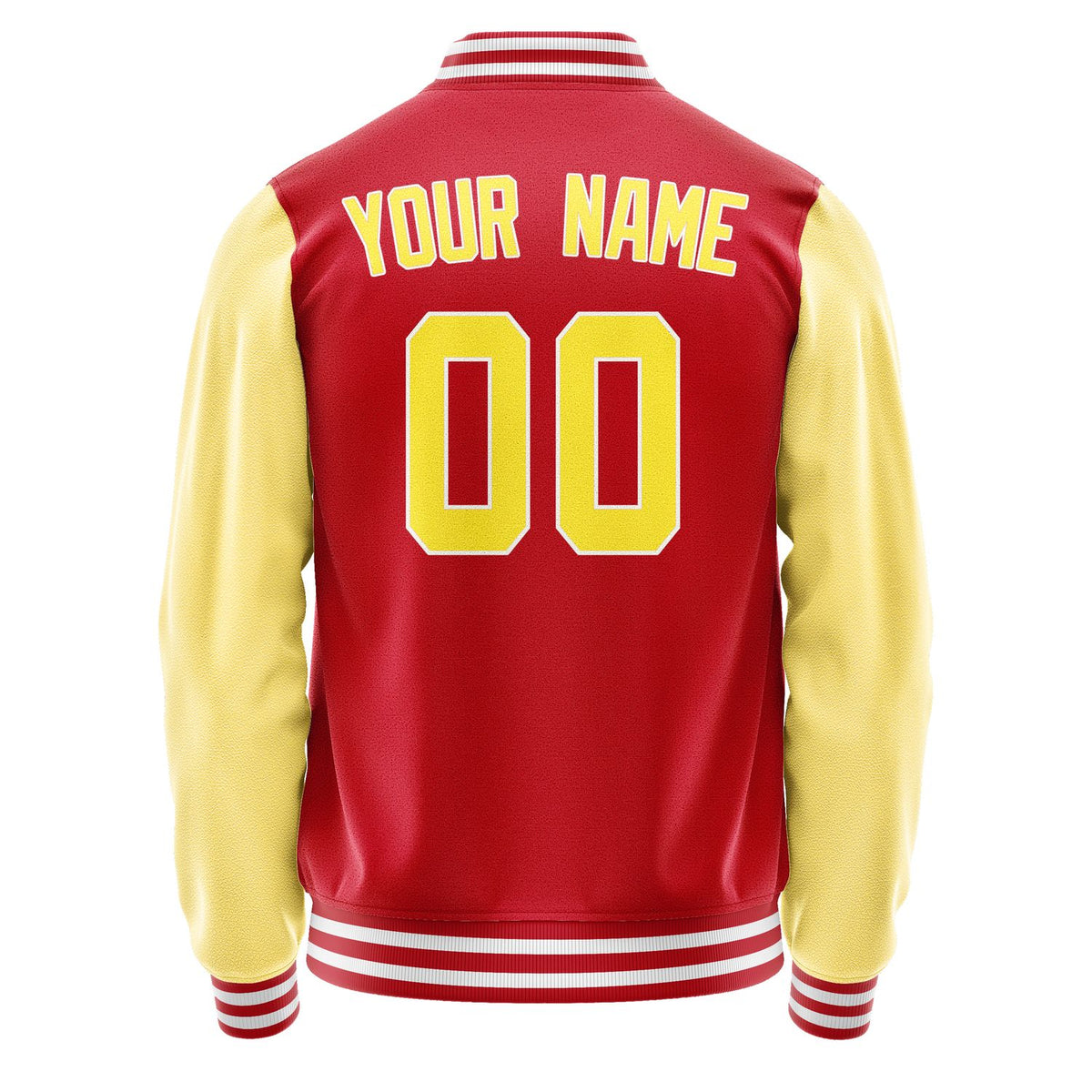 Custom Red Light Yellow Jacket JA1414261418B31826