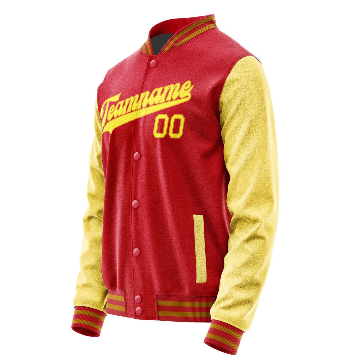 Custom Red Light Yellow Jacket JA1414261419B31926