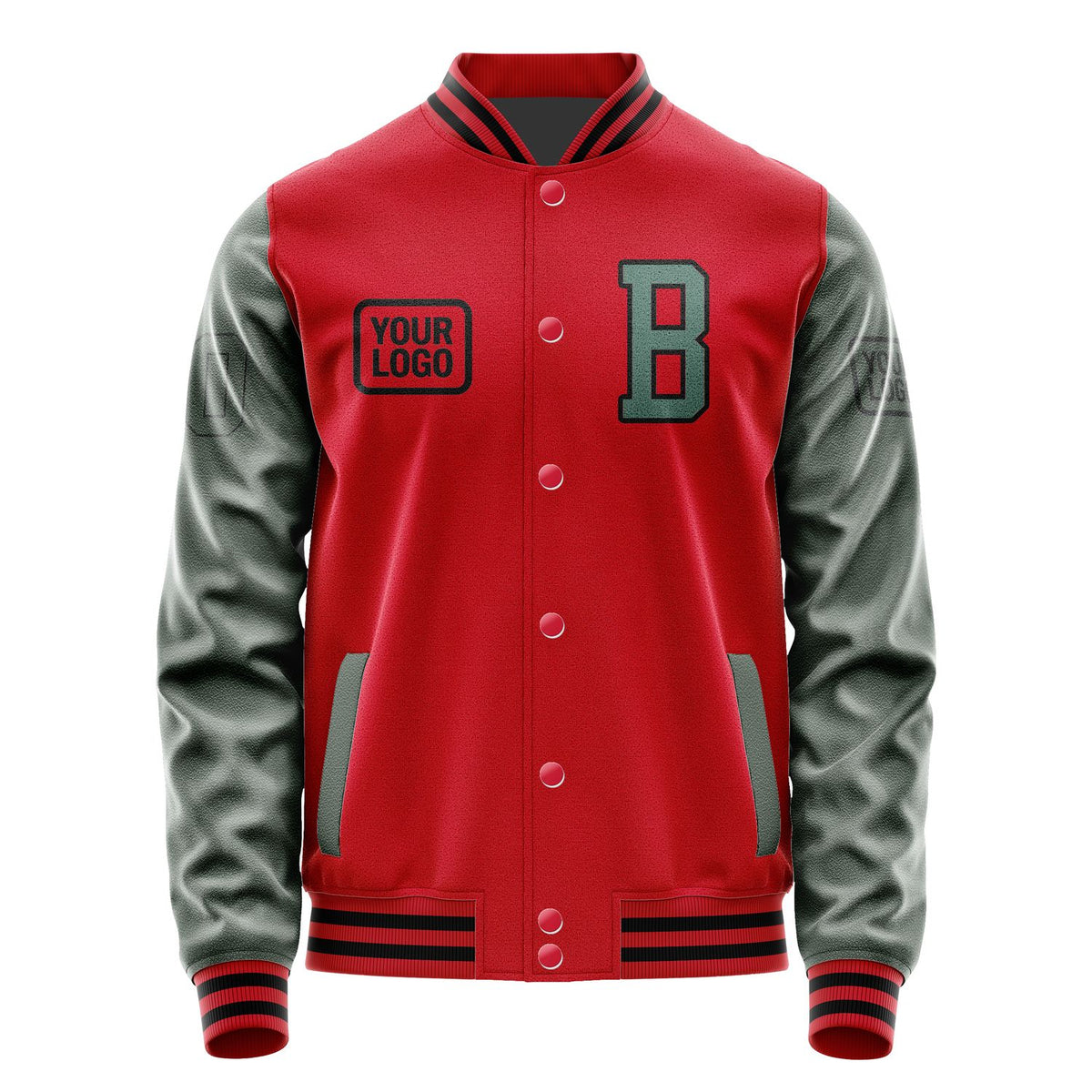 Custom Red Blue Green Jacket JA141427141717272717