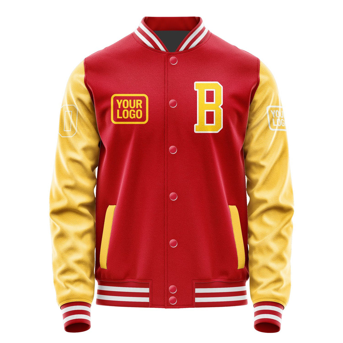 Custom Red Gold Jacket JA141430141818303018