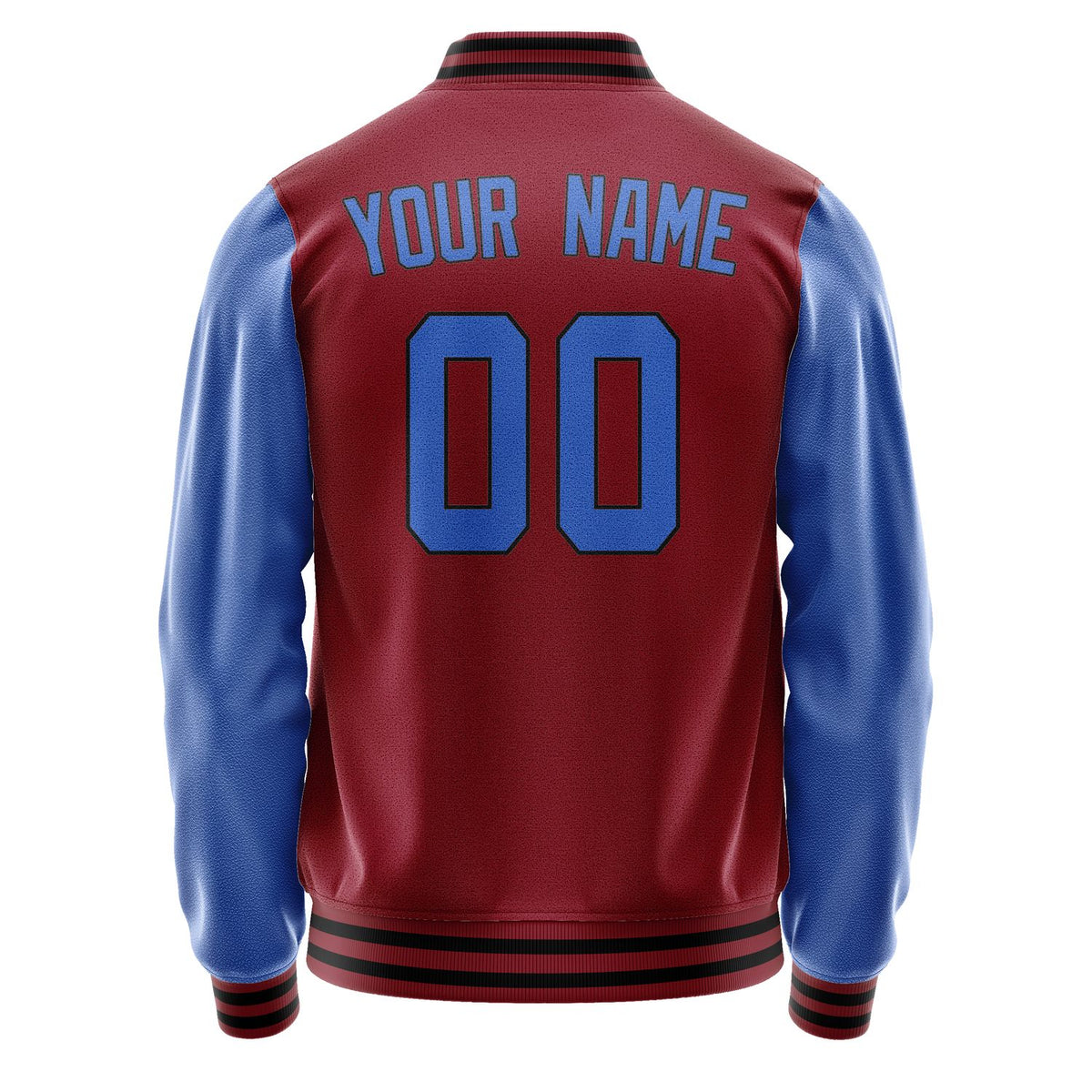 Custom Crimson Red Sky Blue Jacket JA1515091517B31709