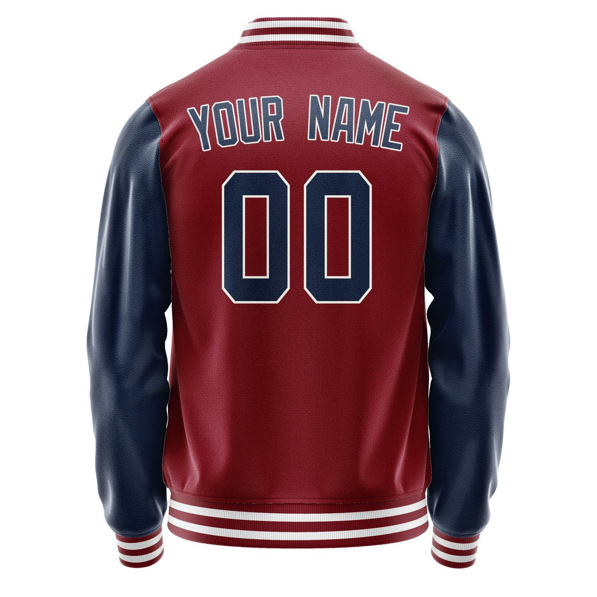 Custom Crimson Red Blue Jacket JA1515101518B31810