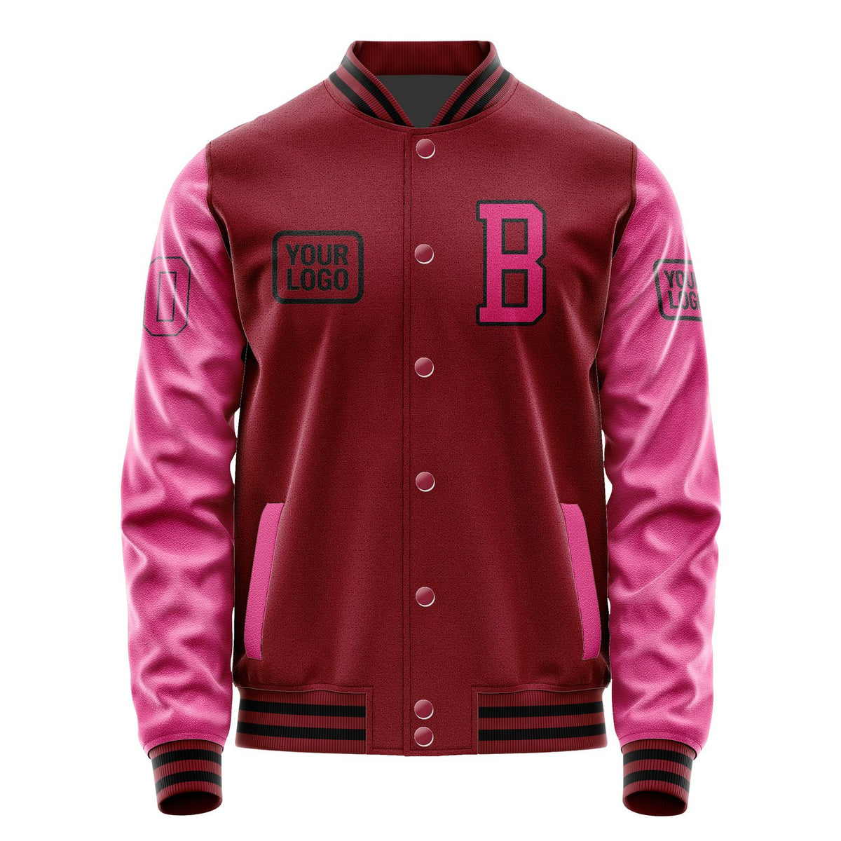 Custom Crimson Red Pink Jacket JA151513151717131317