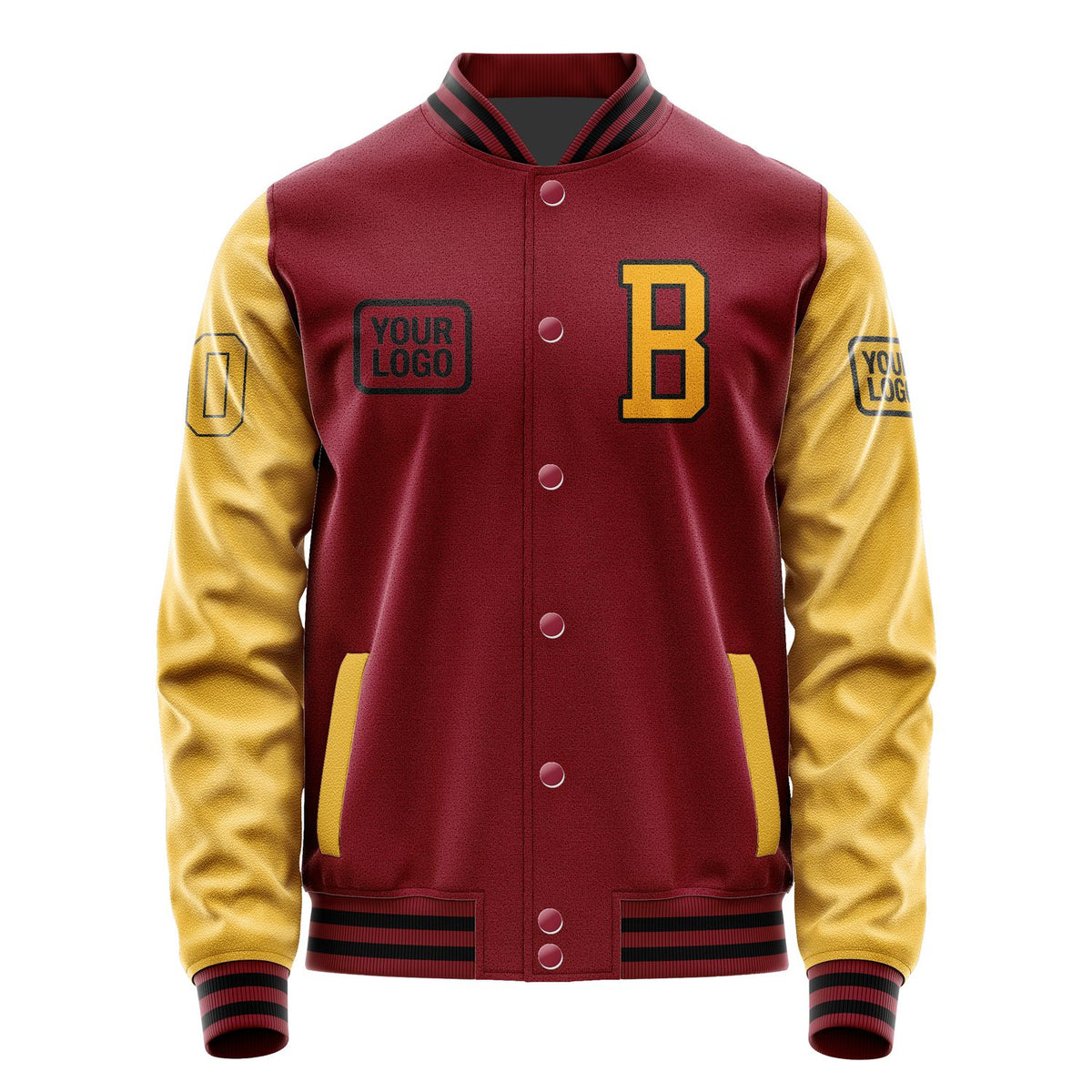 Custom Crimson Red Yellow Jacket JA151519151717191917