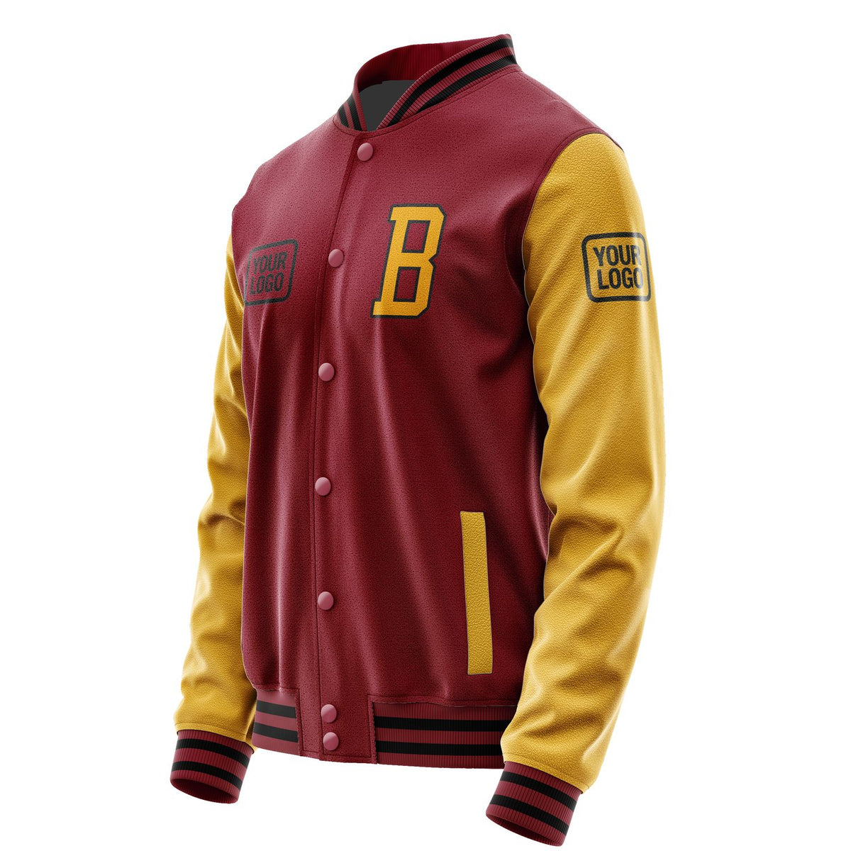 Custom Crimson Red Yellow Jacket JA151519151717191917