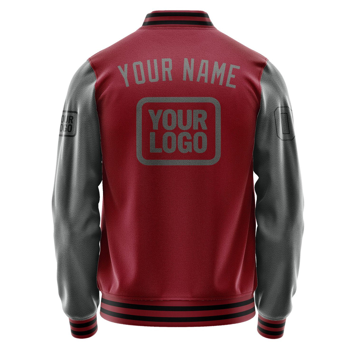 Custom Crimson Red Dark Grey Jacket JA151520151717202017