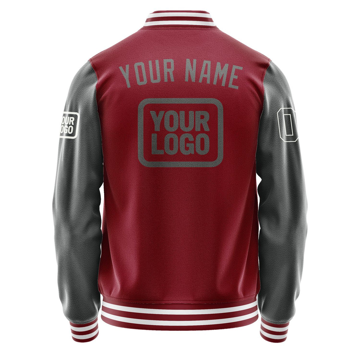 Custom Crimson Red Dark Grey Jacket JA151520151818202018