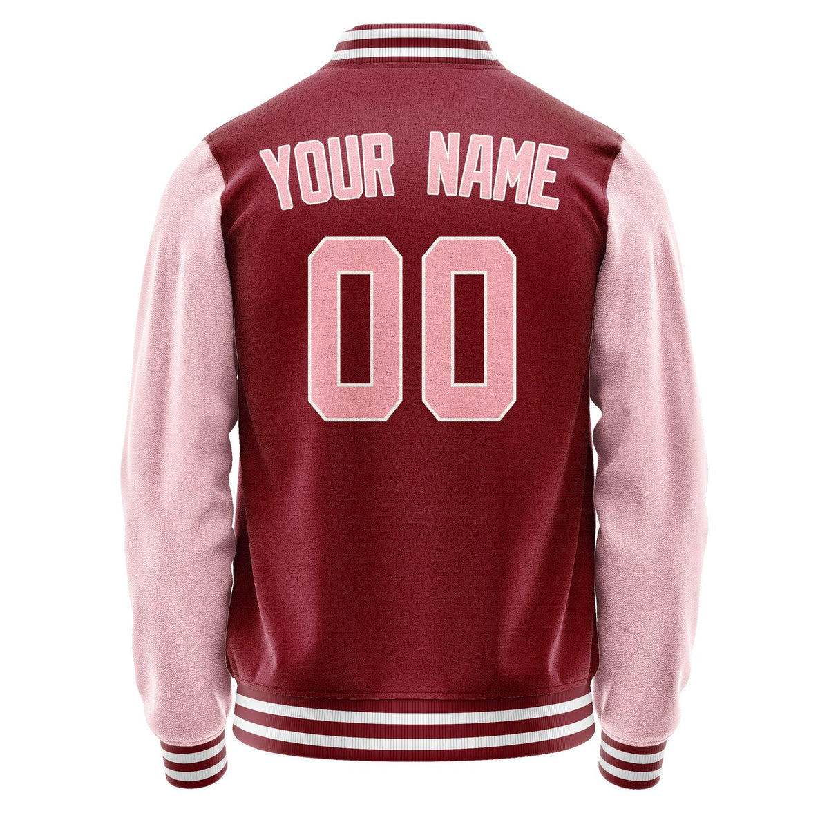 Custom Crimson Red Light Pink Jacket JA1515211518B31821