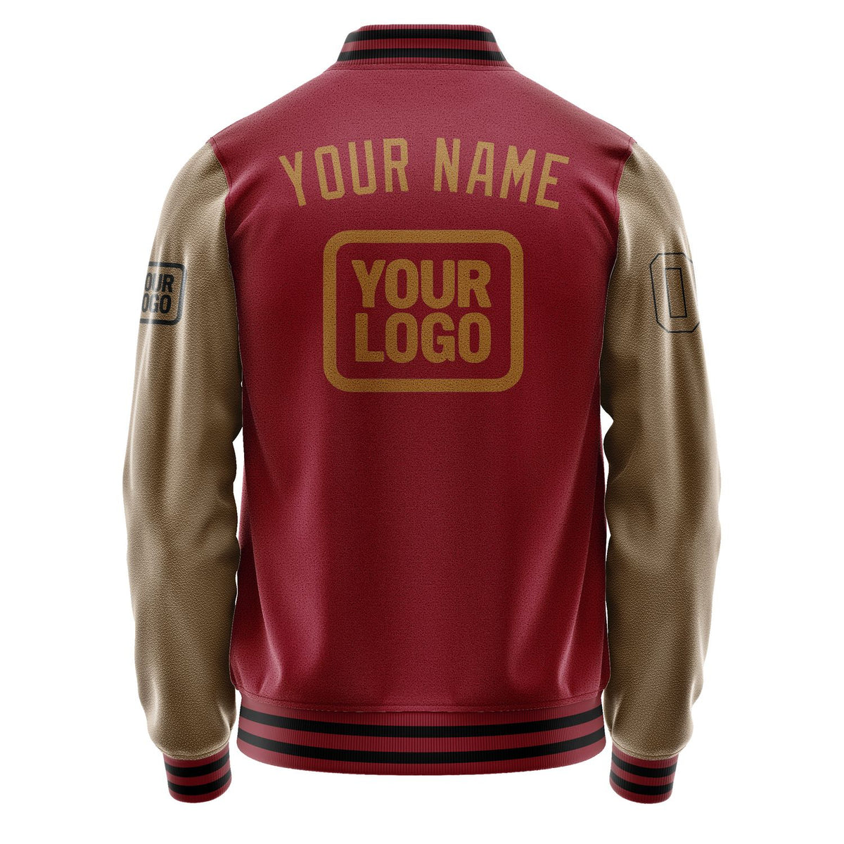 Custom Crimson Red Khaki Jacket JA151522151717222217