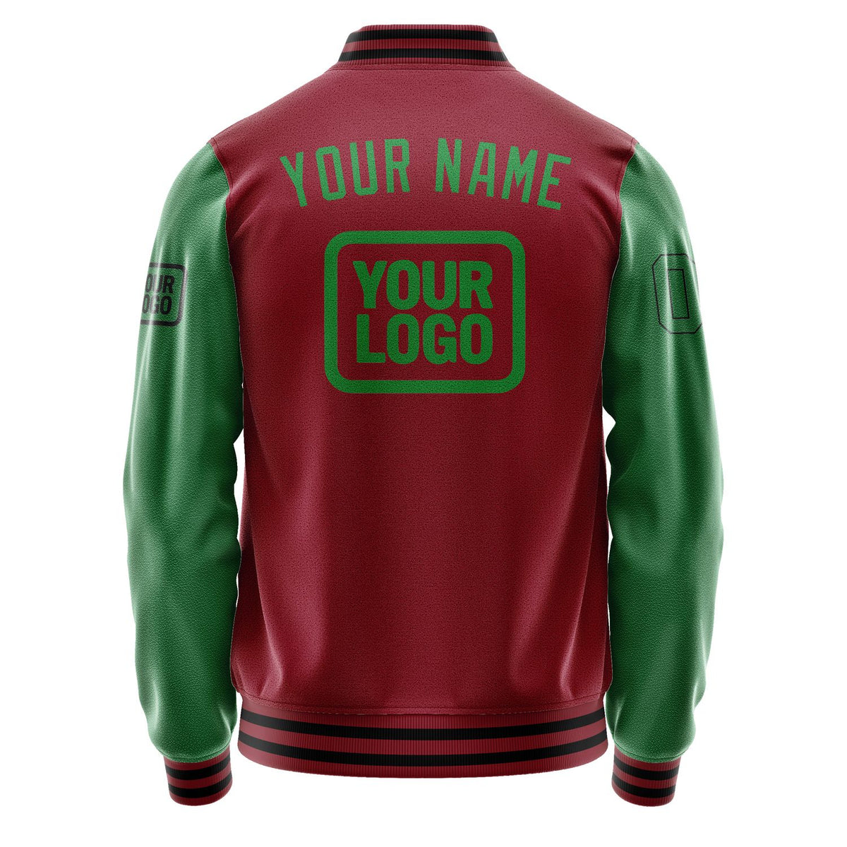 Custom Crimson Red Emerald Green Jacket JA151524151717242417