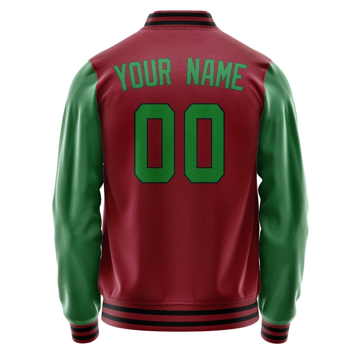 Custom Crimson Red Emerald Green Jacket JA1515241517B31724