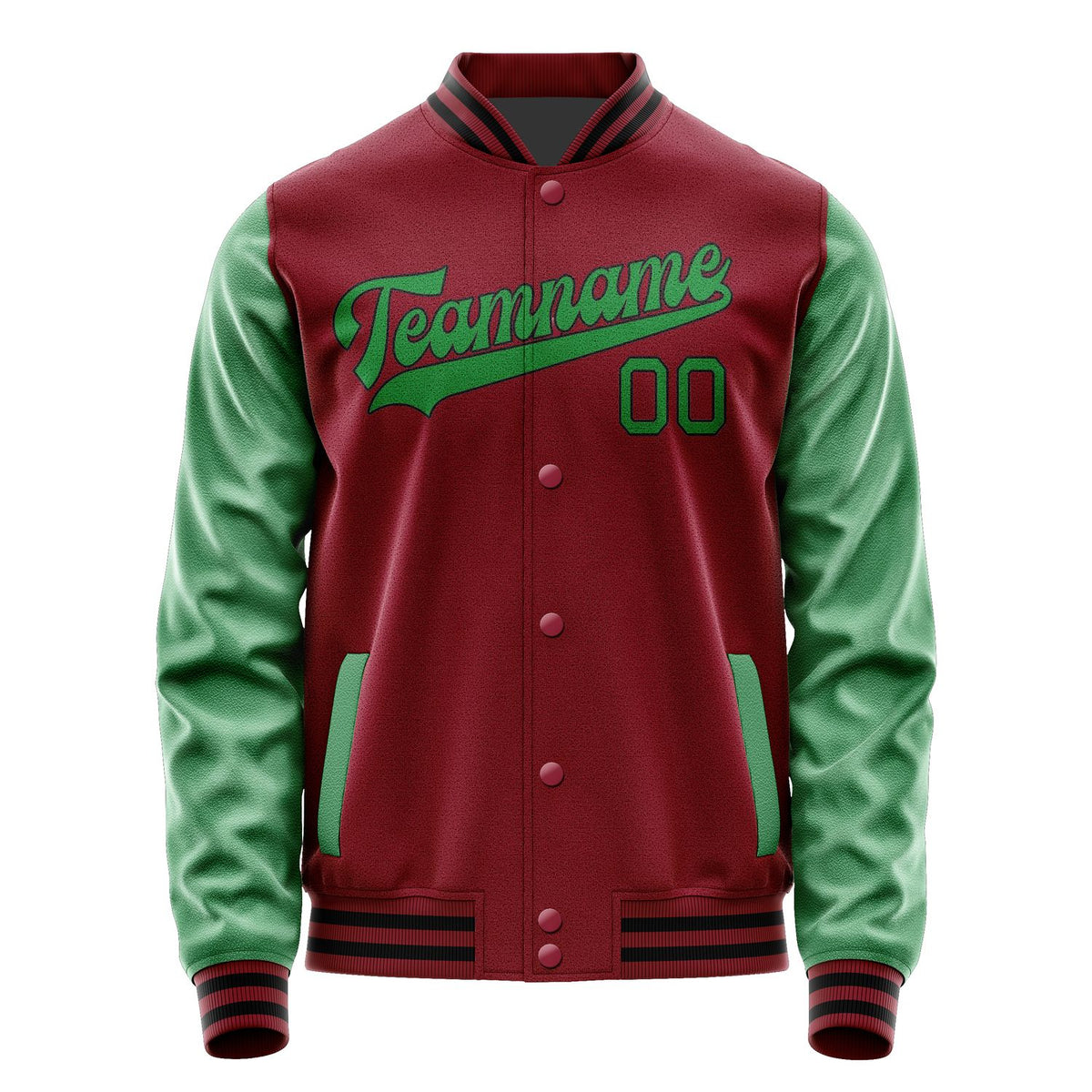 Custom Crimson Red Emerald Green Jacket JA1515241517B31724