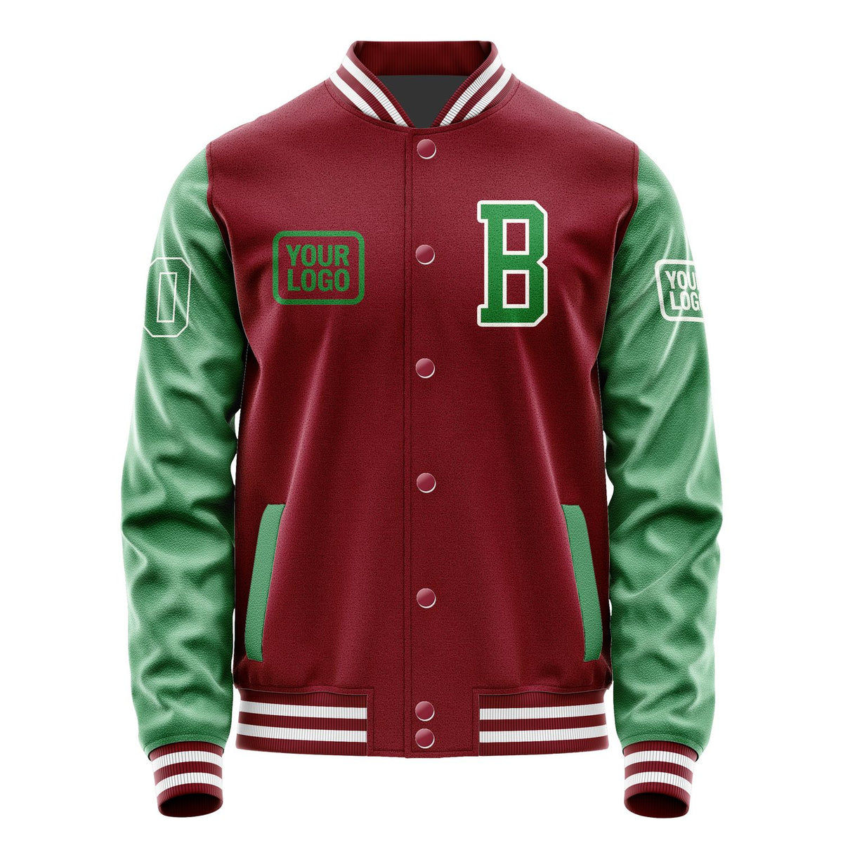 Custom Crimson Red Emerald Green Jacket JA151524151818242418