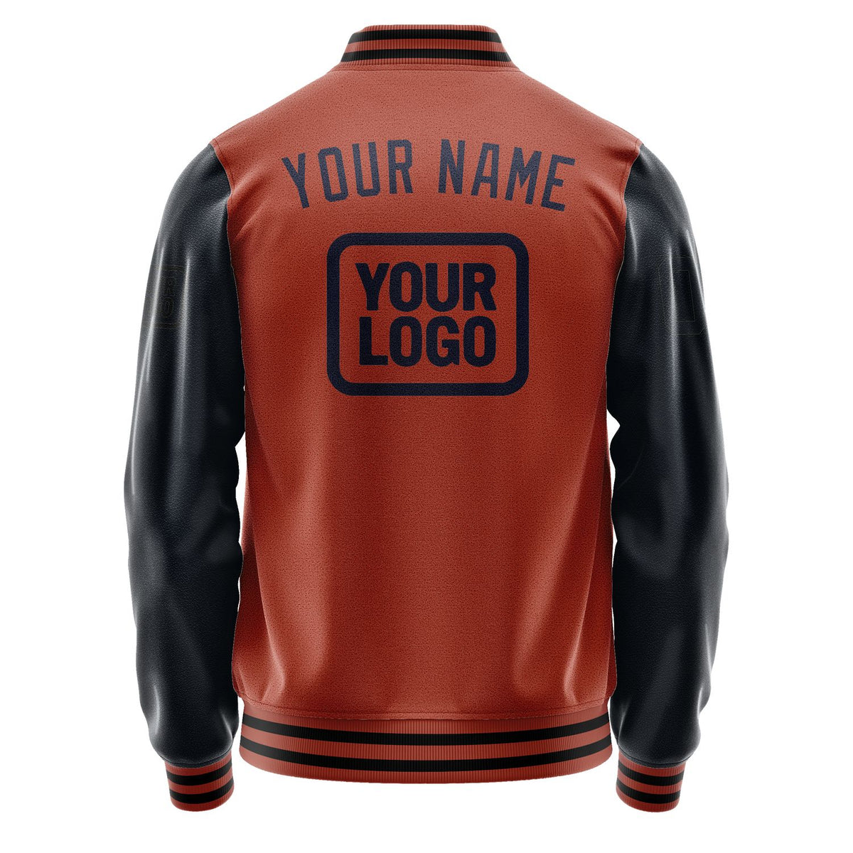 Custom Coral Red Navy Jacket JA161611161717111117