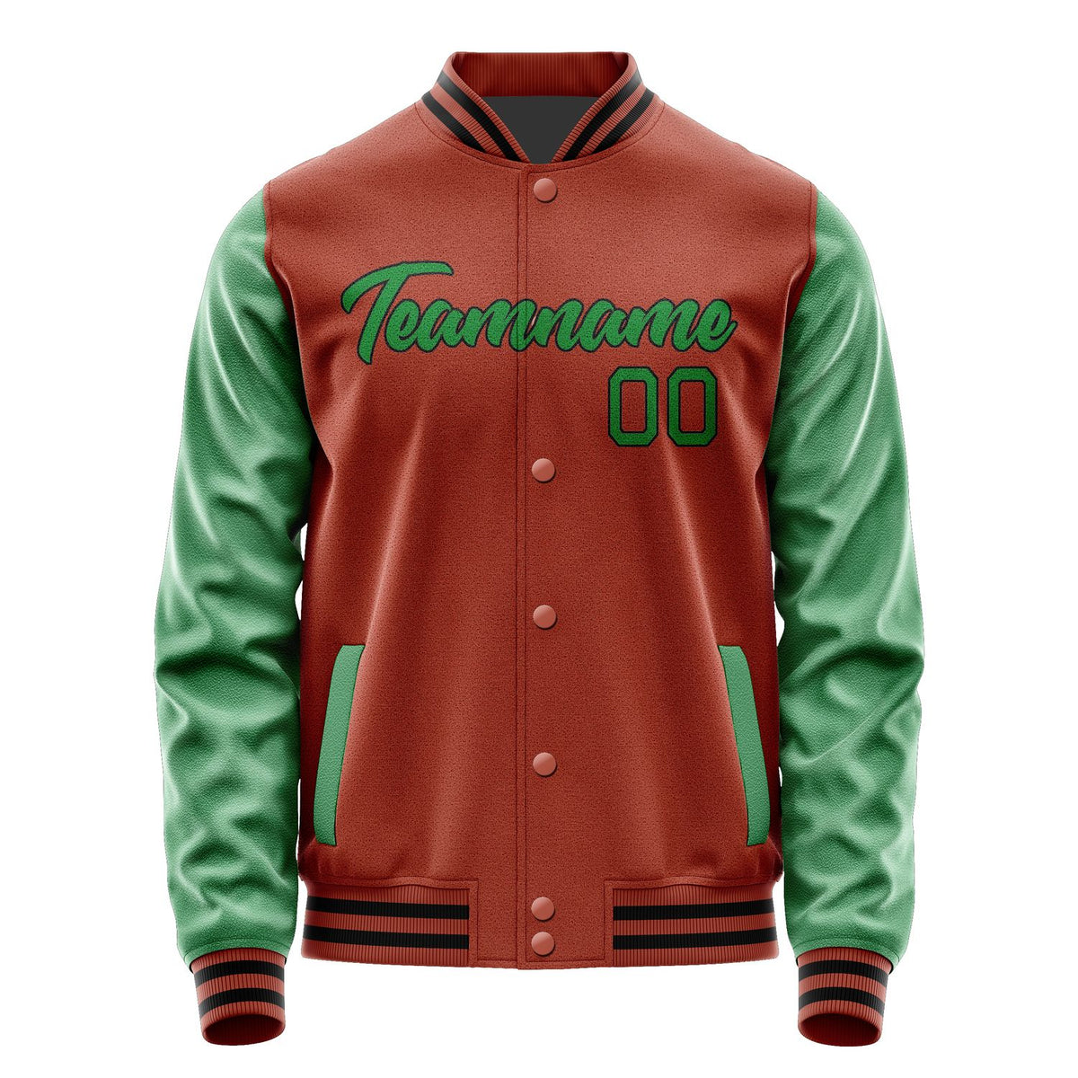 Custom Coral Red Emerald Green Jacket JA1616241617B21724