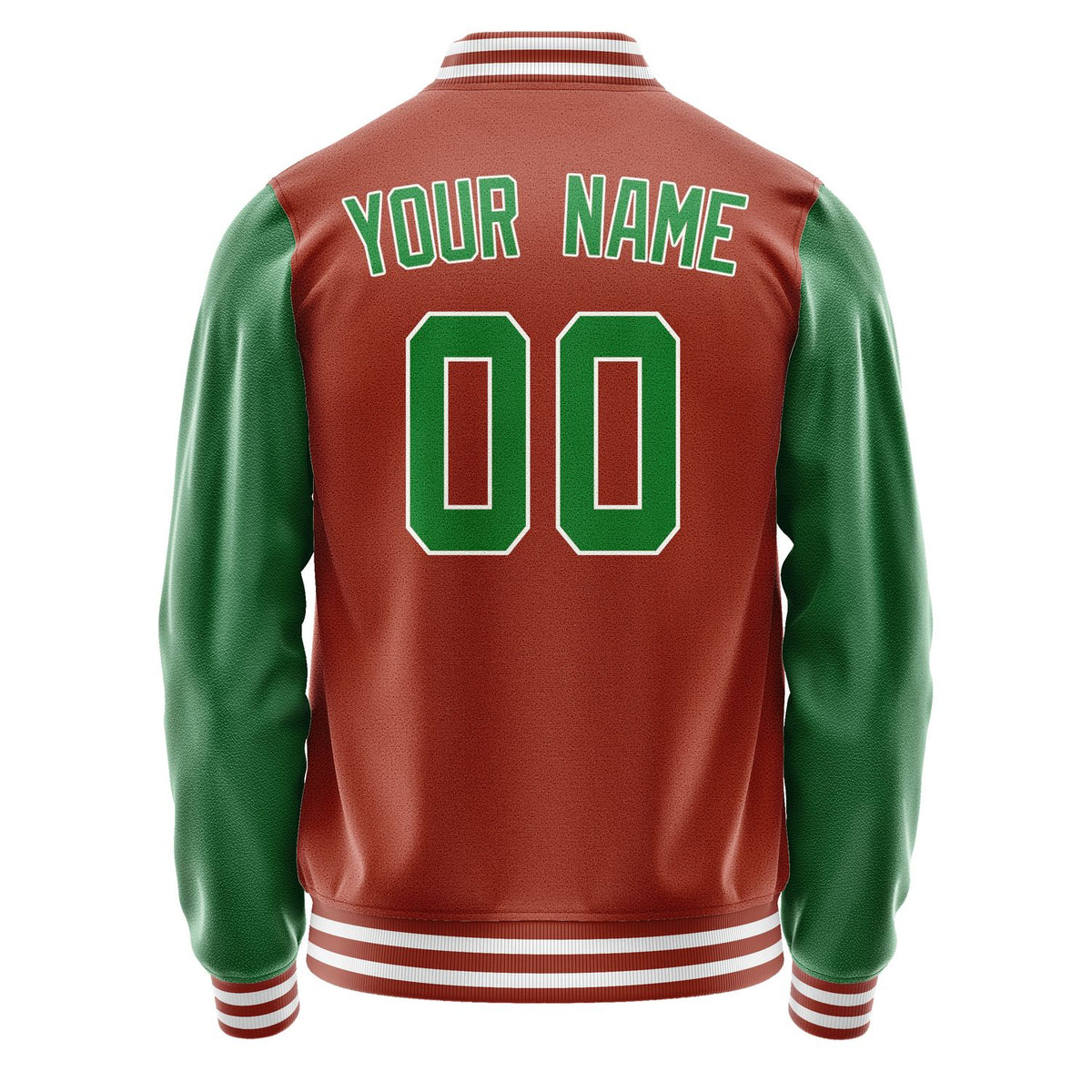 Custom Coral Red Emerald Green Jacket JA1616241618B31824