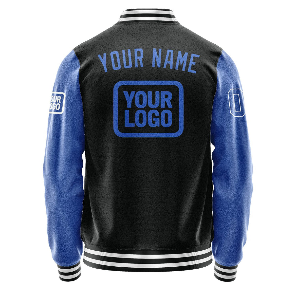 Custom Black Sky Blue Jacket JA171709171818090918