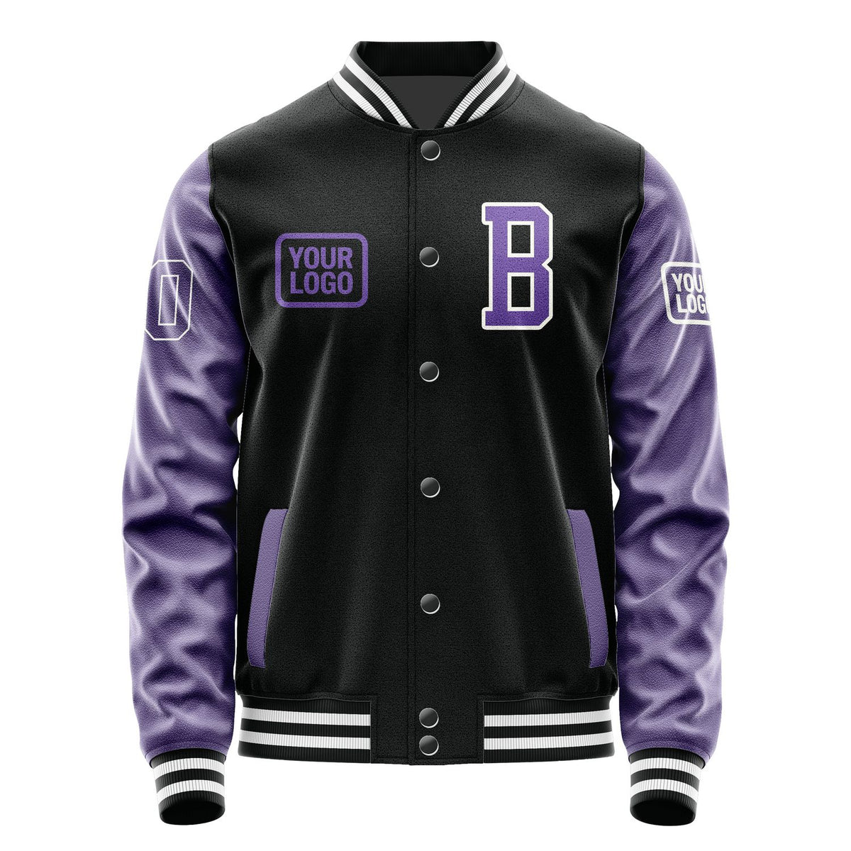 Custom Black Light Purple Jacket JA171723171818232318