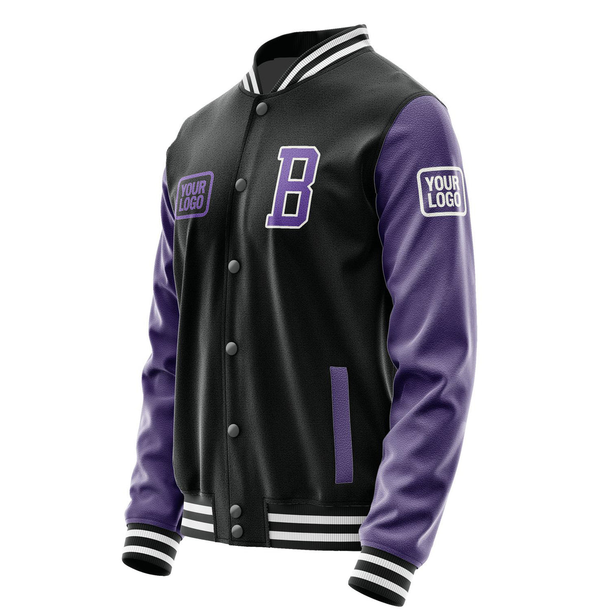 Custom Black Light Purple Jacket JA171723171818232318