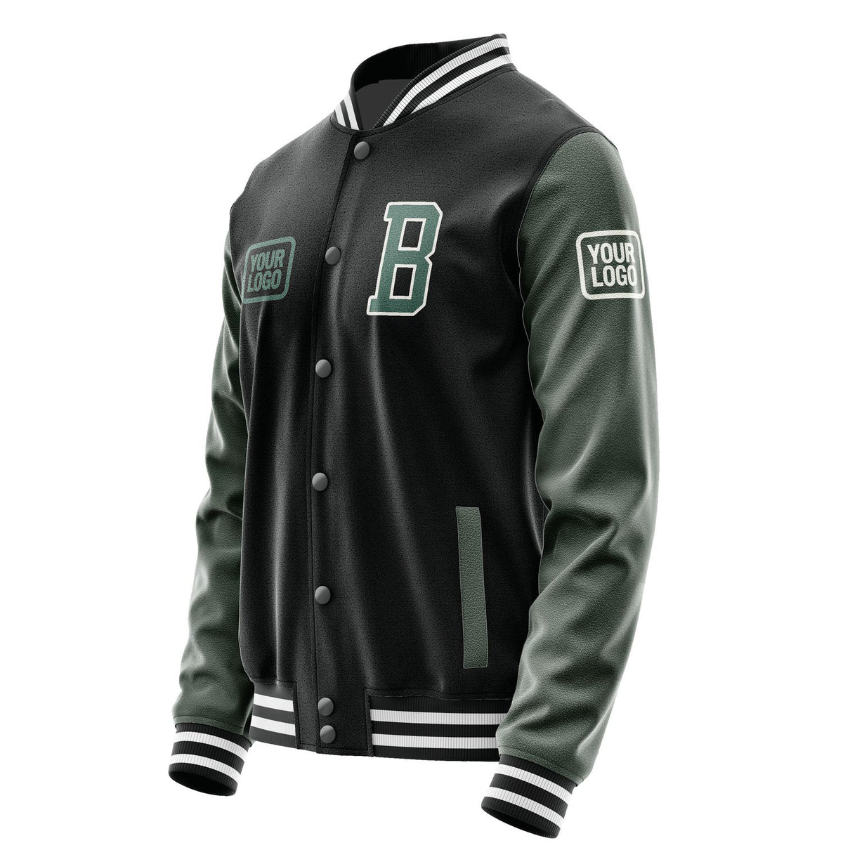 Custom Black Blue Green Jacket JA171727171818272718