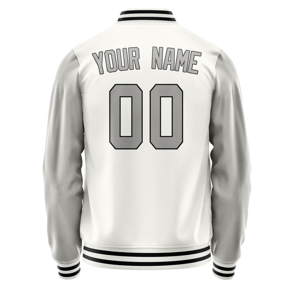 Custom White Gray Jacket JA1818041817B31704