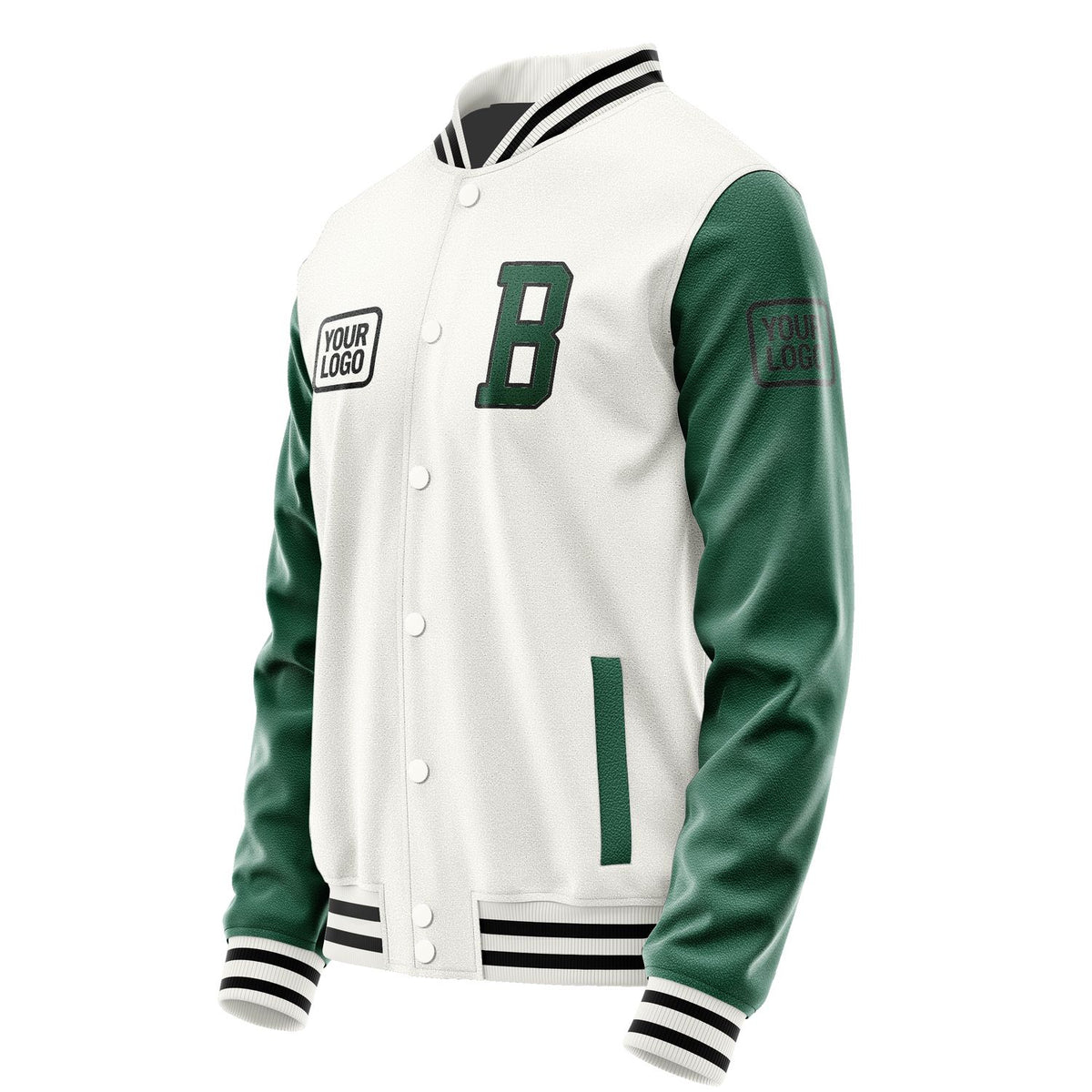 Custom White Green Jacket JA181805181717050517