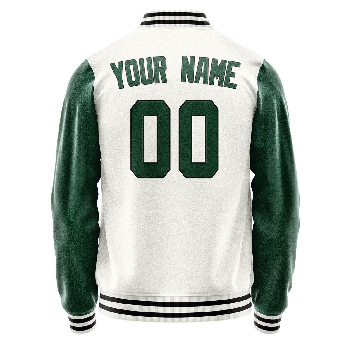 Custom White Green Jacket JA1818051817B31705