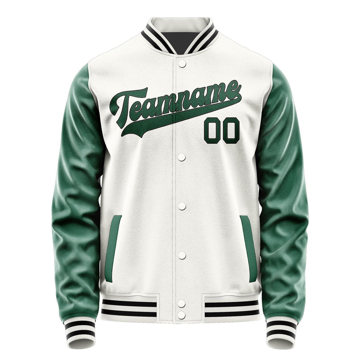 Custom White Green Jacket JA1818051817B31705