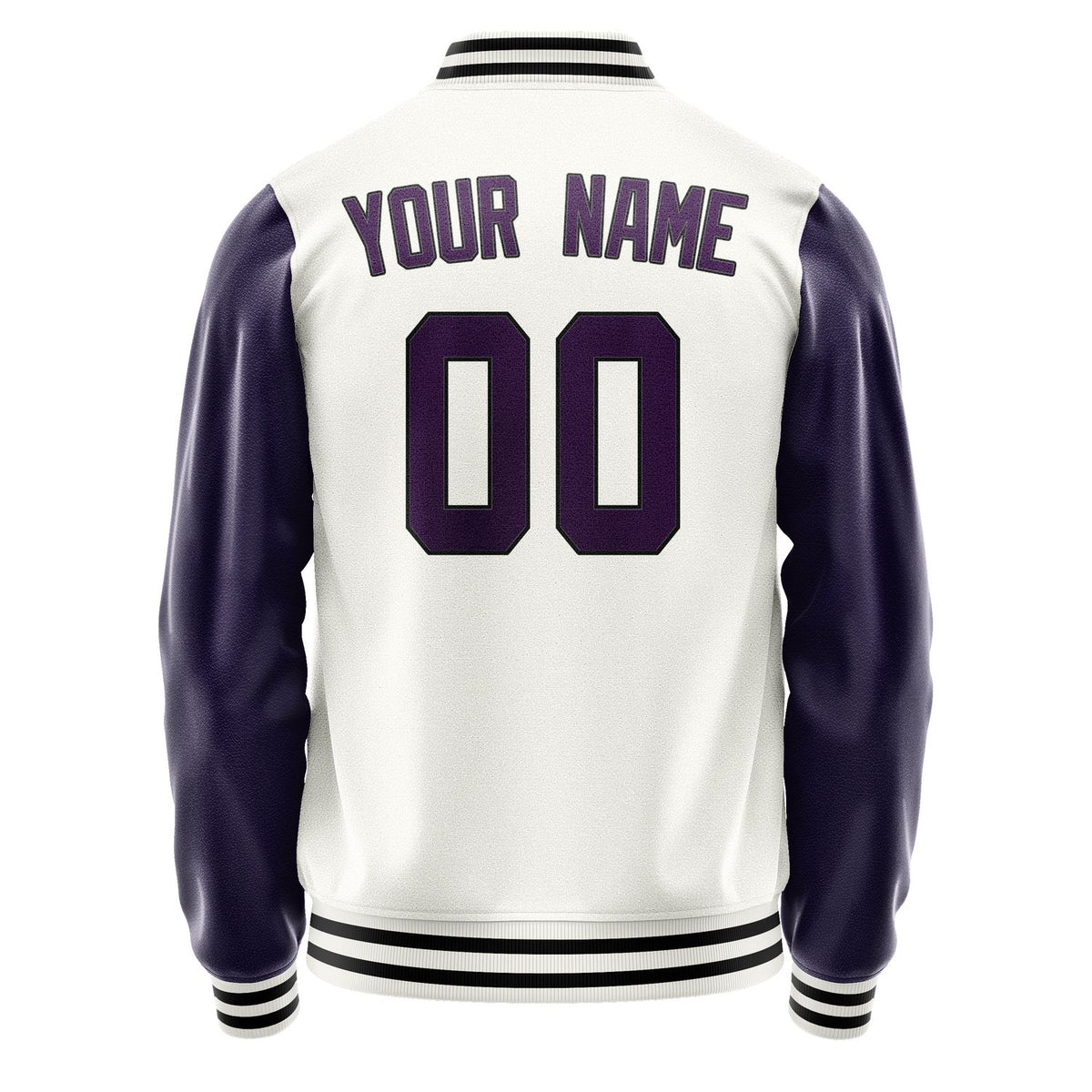 Custom White Purple Jacket JA1818071817B31707