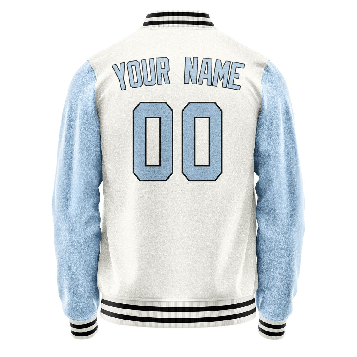 Custom White Light Blue Jacket JA1818081817B31708