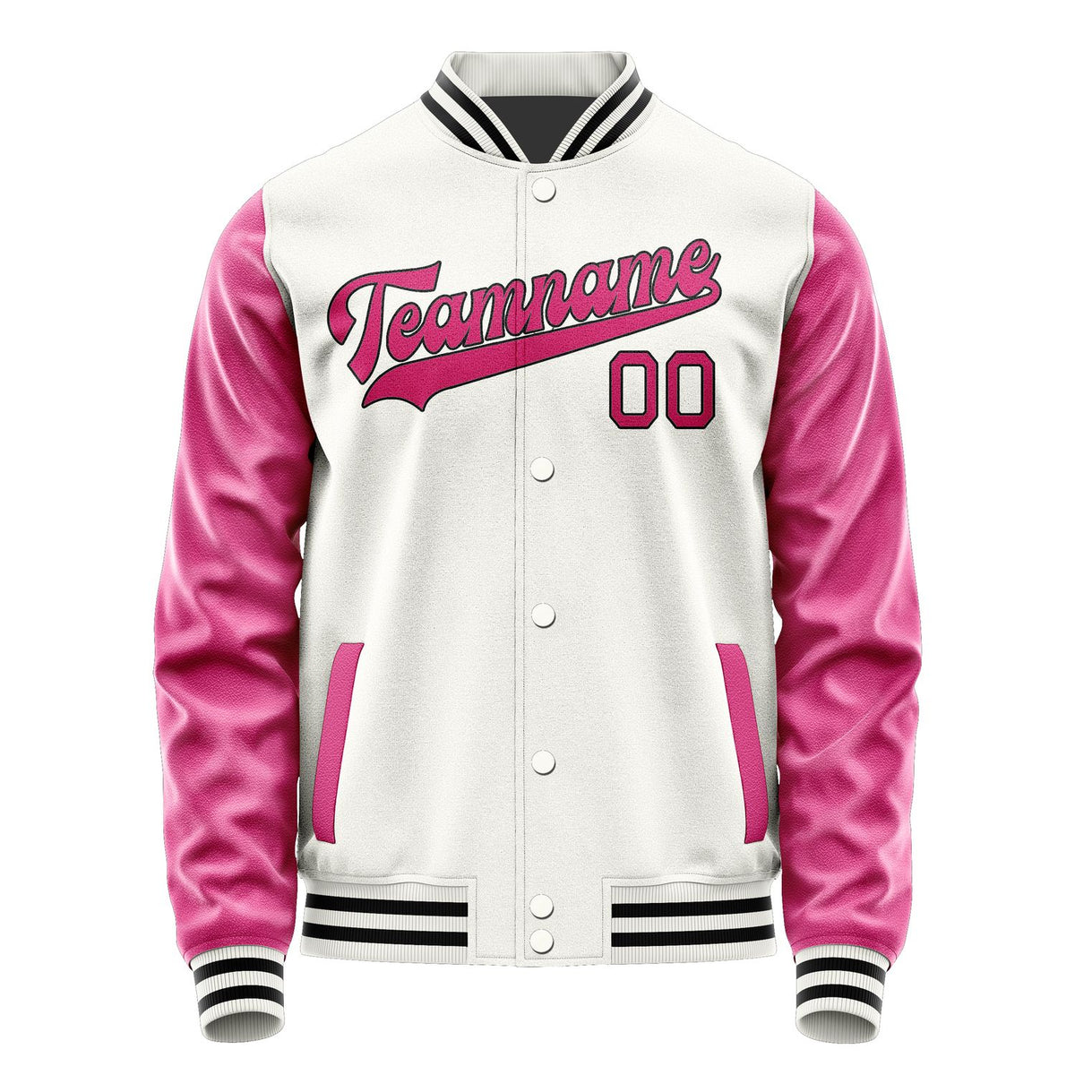 Custom White Pink Jacket JA1818131817B31713