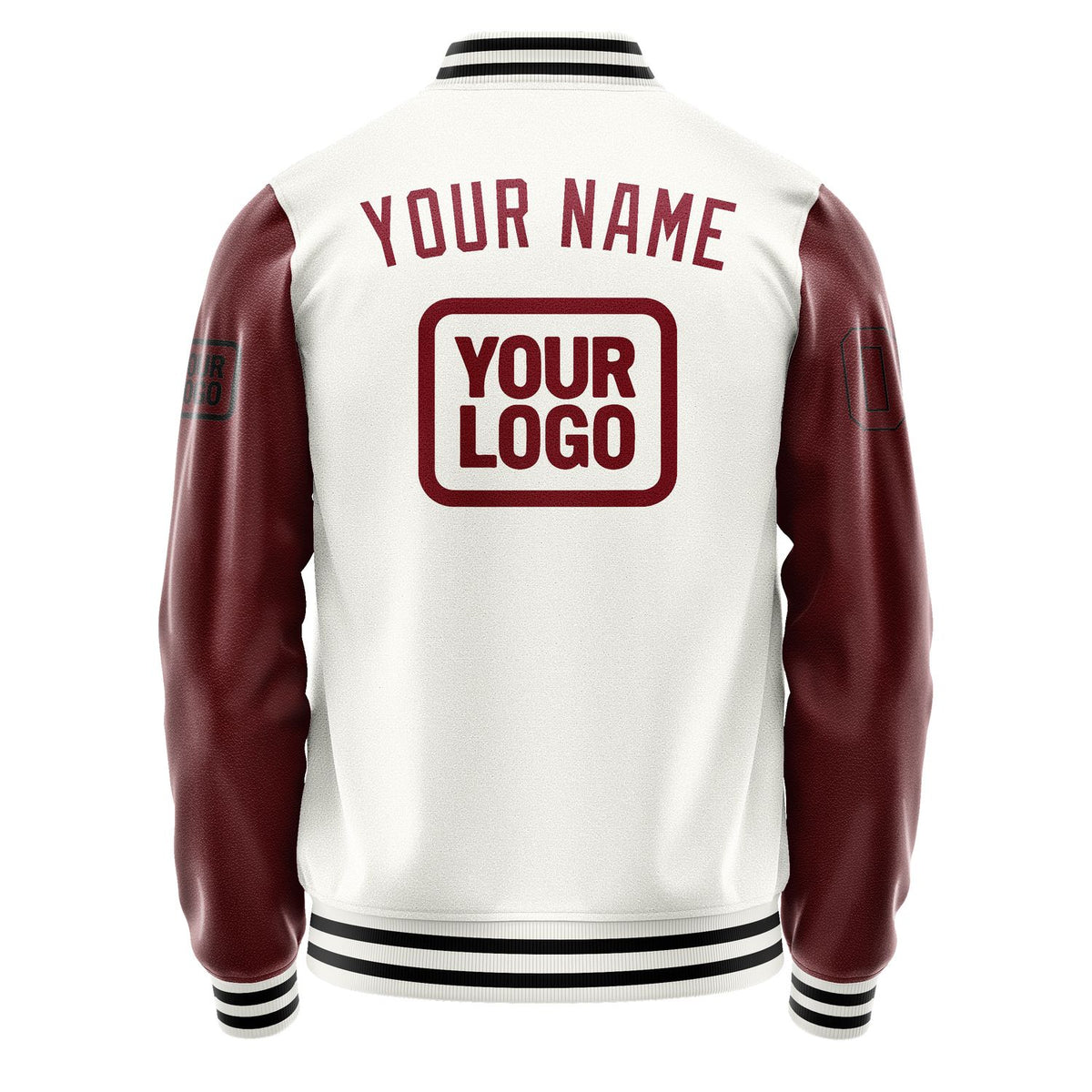 Custom White Crimson Red Jacket JA181815181717151517