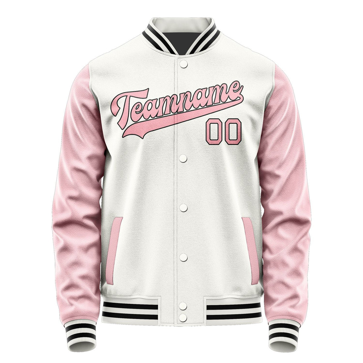 Custom White Light Pink Jacket JA1818211817B31721