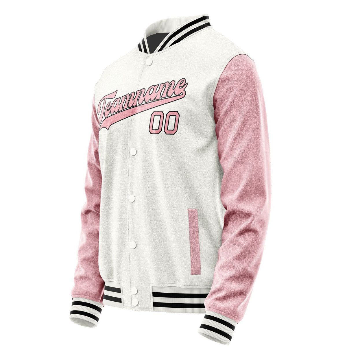 Custom White Light Pink Jacket JA1818211817B31721