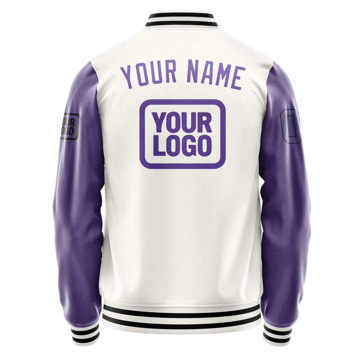 Custom White Light Purple Jacket JA181823181717232317