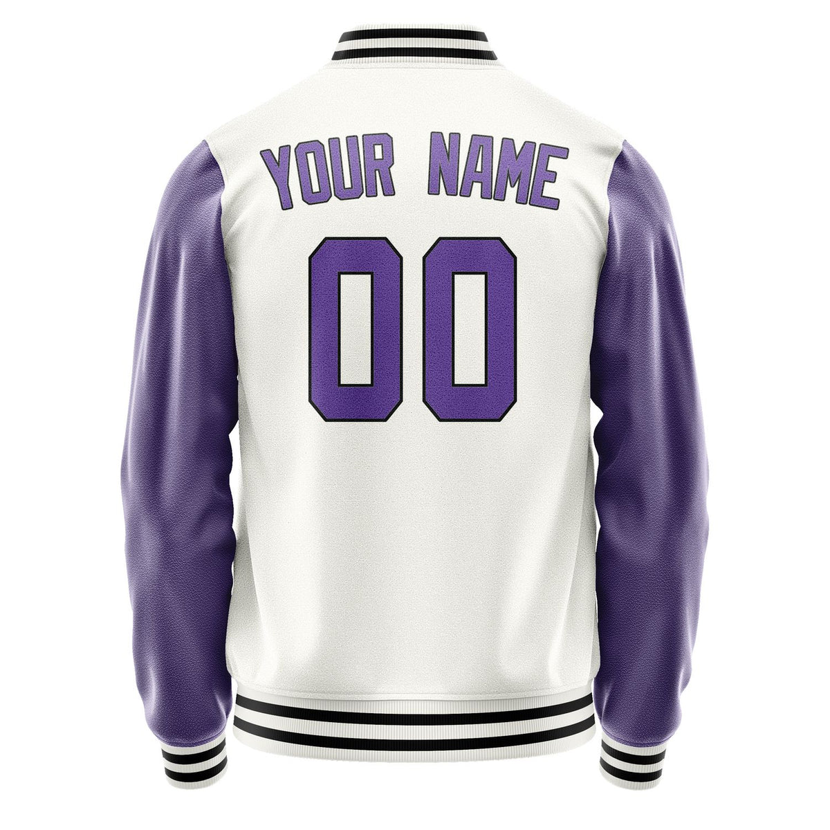 Custom White Light Purple Jacket JA1818231817B31723