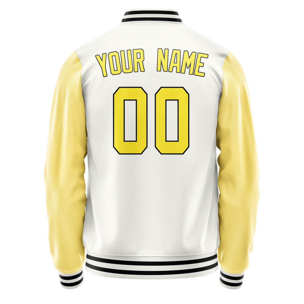 Custom White Light Yellow Jacket JA1818261817B31726