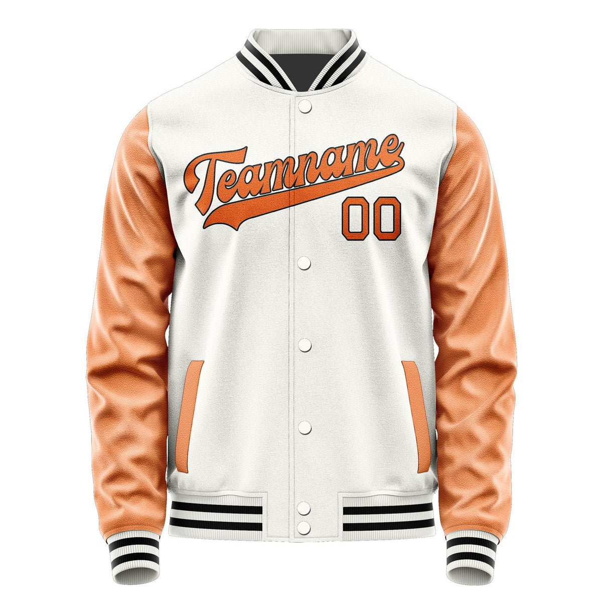 Custom White Orange Jacket JA1818281817B31728