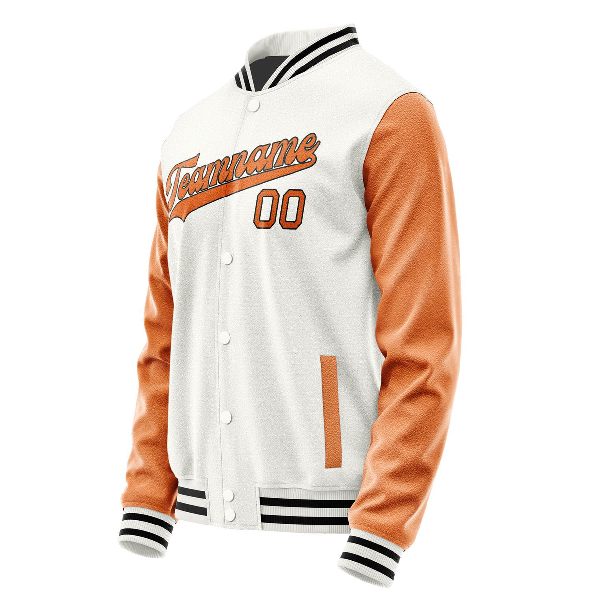 Custom White Orange Jacket JA1818281817B31728