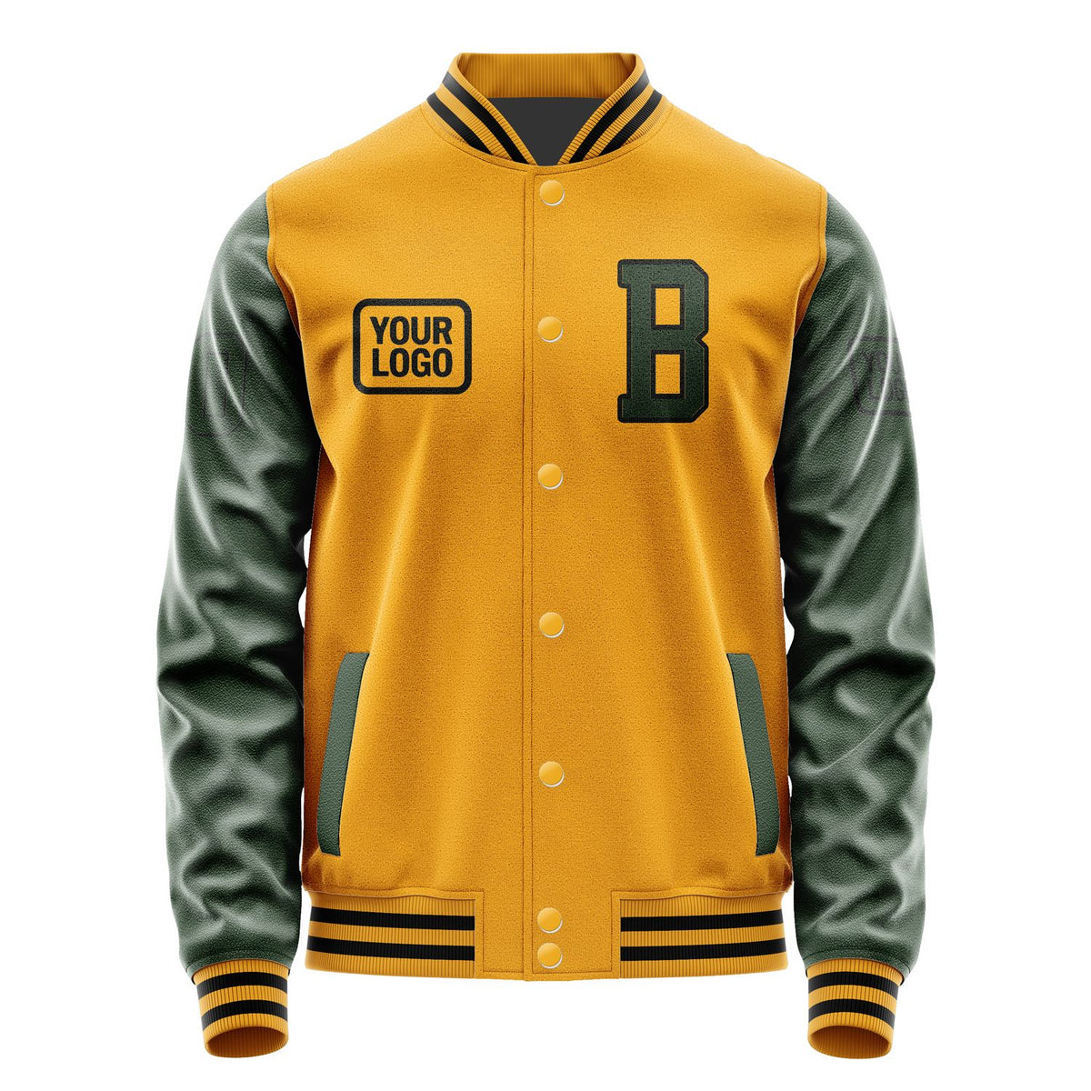 Custom Yellow Dark Green Jacket JA191906191717060617